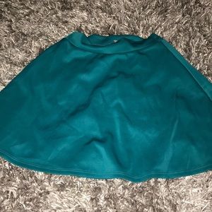 teal skater skirt
